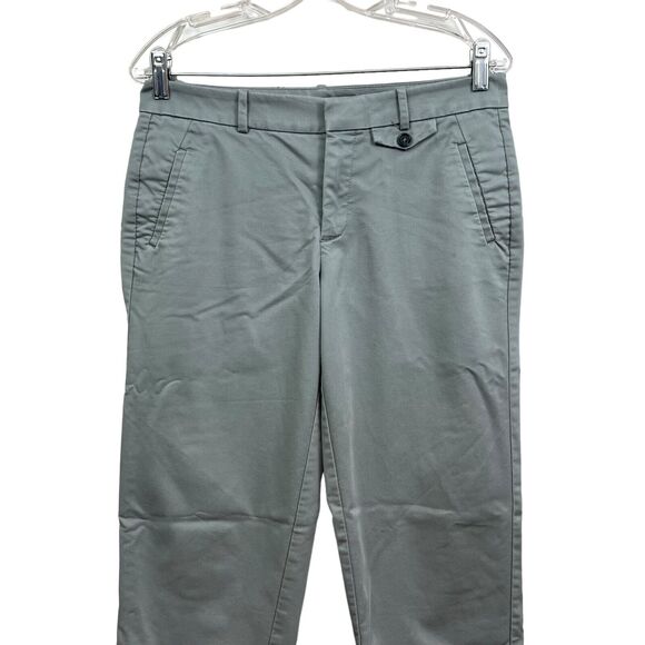 Dockers Womens Capri Pants Stretch Flat Front Flap Pockets Zip Fly Gray Size 6 - Picture 2 of 6